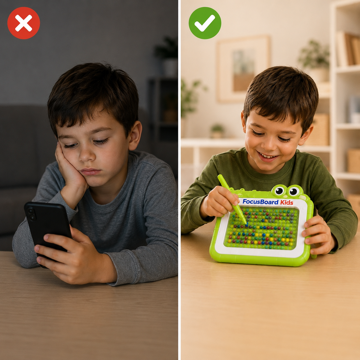 FocusBoard - Scapă de telefon, activitatea care îi ține ocupați ore întregi