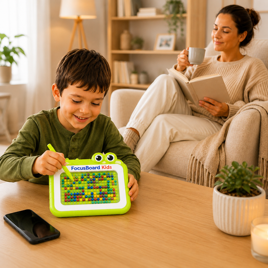 FocusBoard - Scapă de telefon, activitatea care îi ține ocupați ore întregi